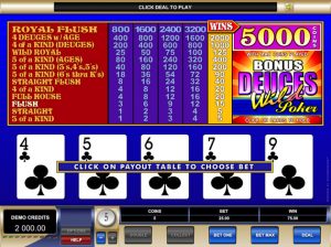 Free casino game slots video poker games