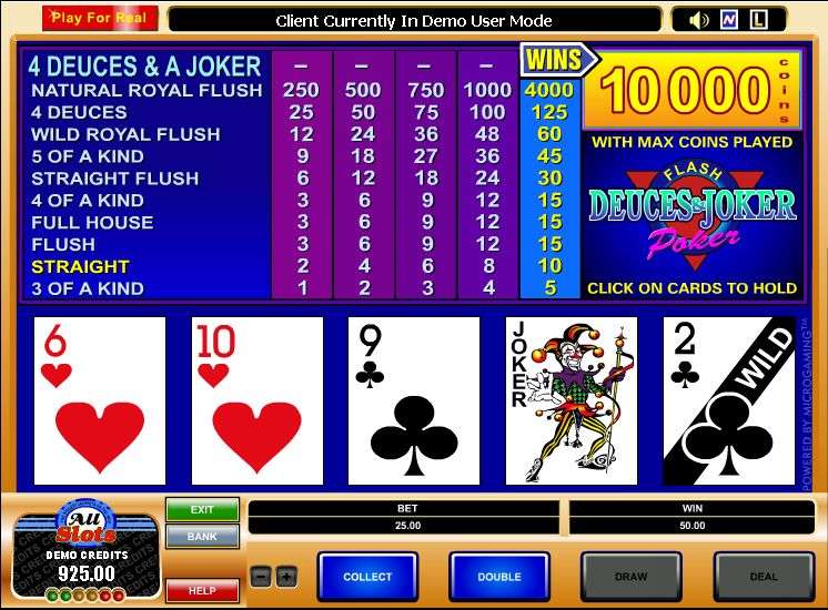 Deuces and Joker Wild Video Poker Learn about Video Poker variant